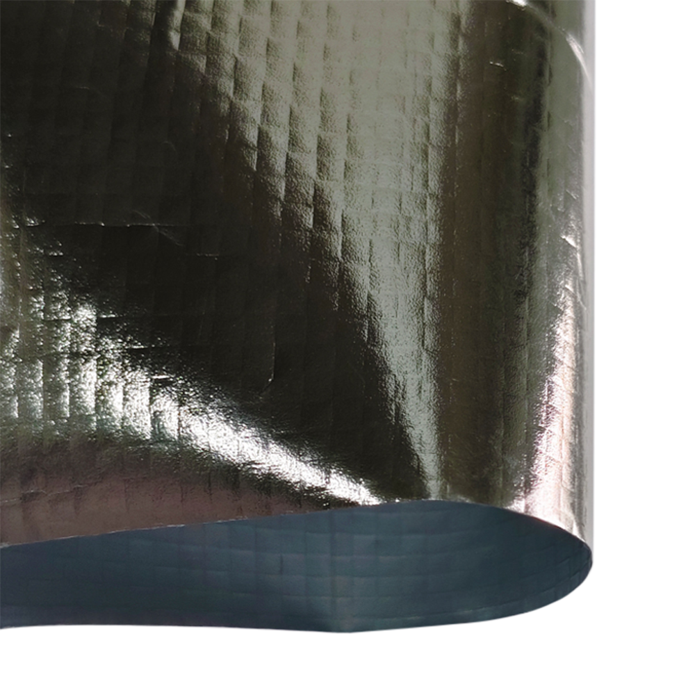 Película de aluminio compuesta tejida