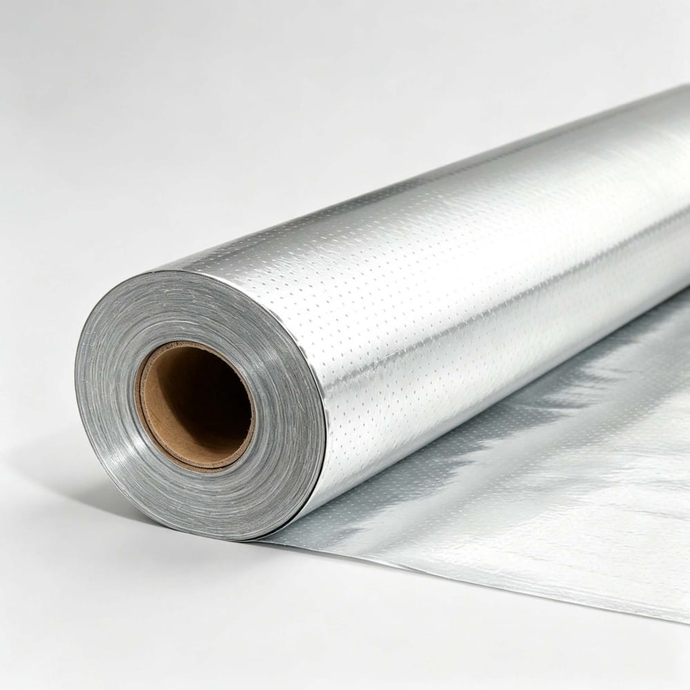 Rollo de aislamiento radiante de la barrera de la lámina de aluminio perforada del ático de 1.000 pies cuadrados